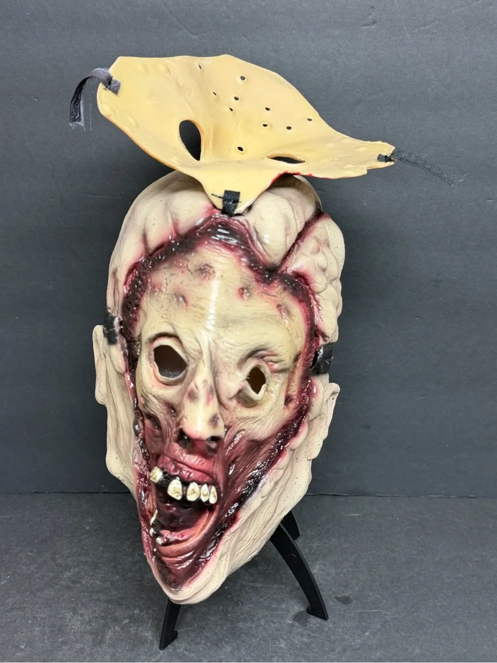 Friday The 13th Jason Voorhees New Line Productions Latex Two Piece Mask RARE